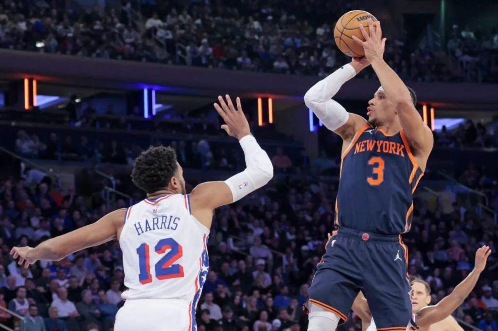 Featured image for "Knicks Dominate Sixers as Josh Hart Secures Impressive Triple-Double"