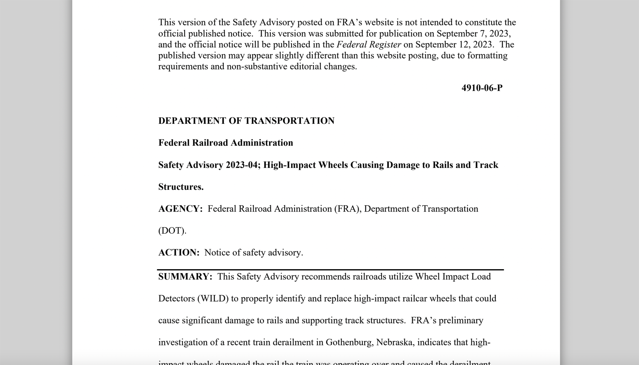 Featured image for "Railway Infrastructure at Risk: High-Impact Wheels Pose Threat to Tracks and Structures"