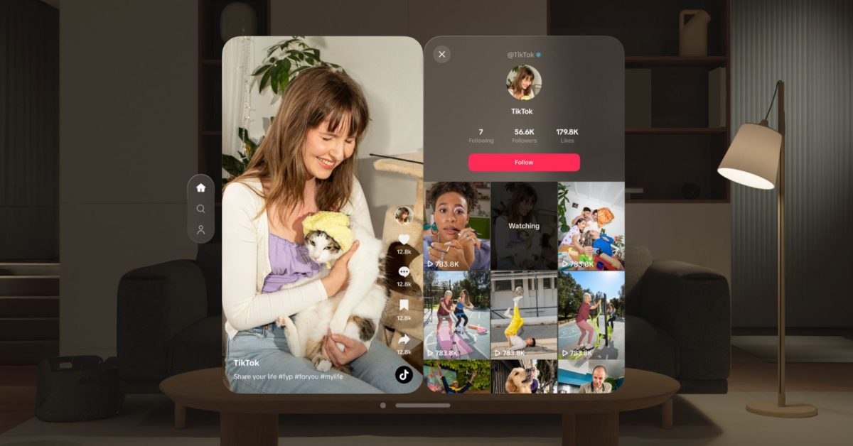 TikTok Launches Vision Pro App for Immersive Viewing Experience