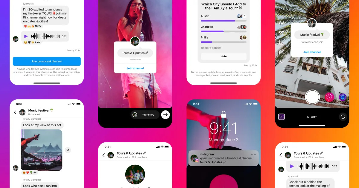 Featured image for Instagram's Global Rollout of One-Way Broadcast Channels.