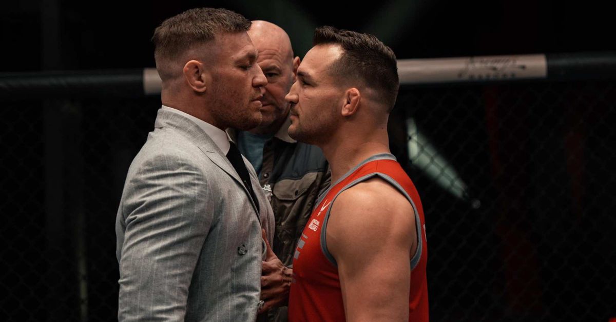 Featured image for "Conor McGregor and Michael Chandler face off in TUF 31 filming."