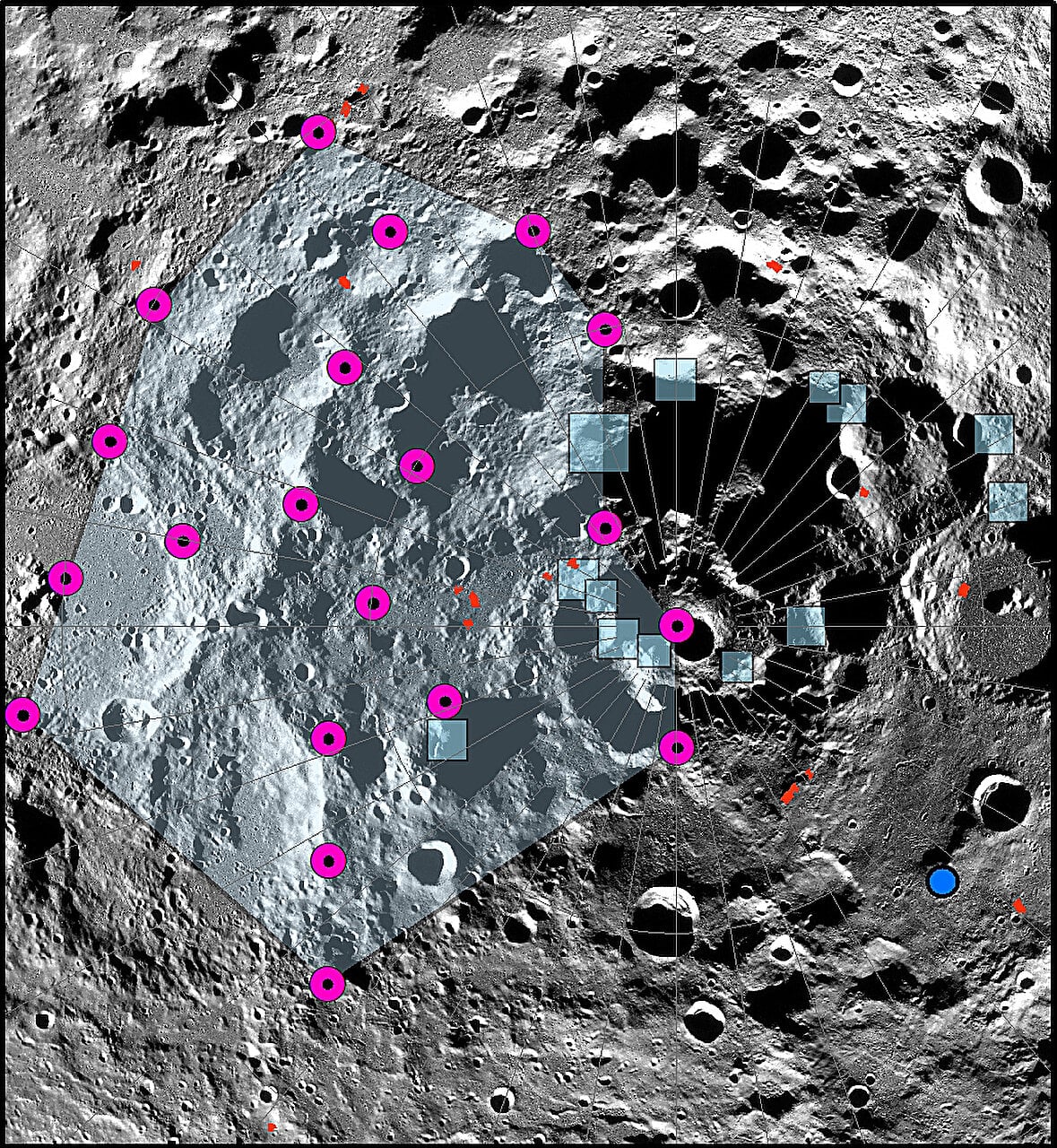 Featured image for "Shrinking Moon Triggers Moonquakes and Instability Near Lunar South Pole"