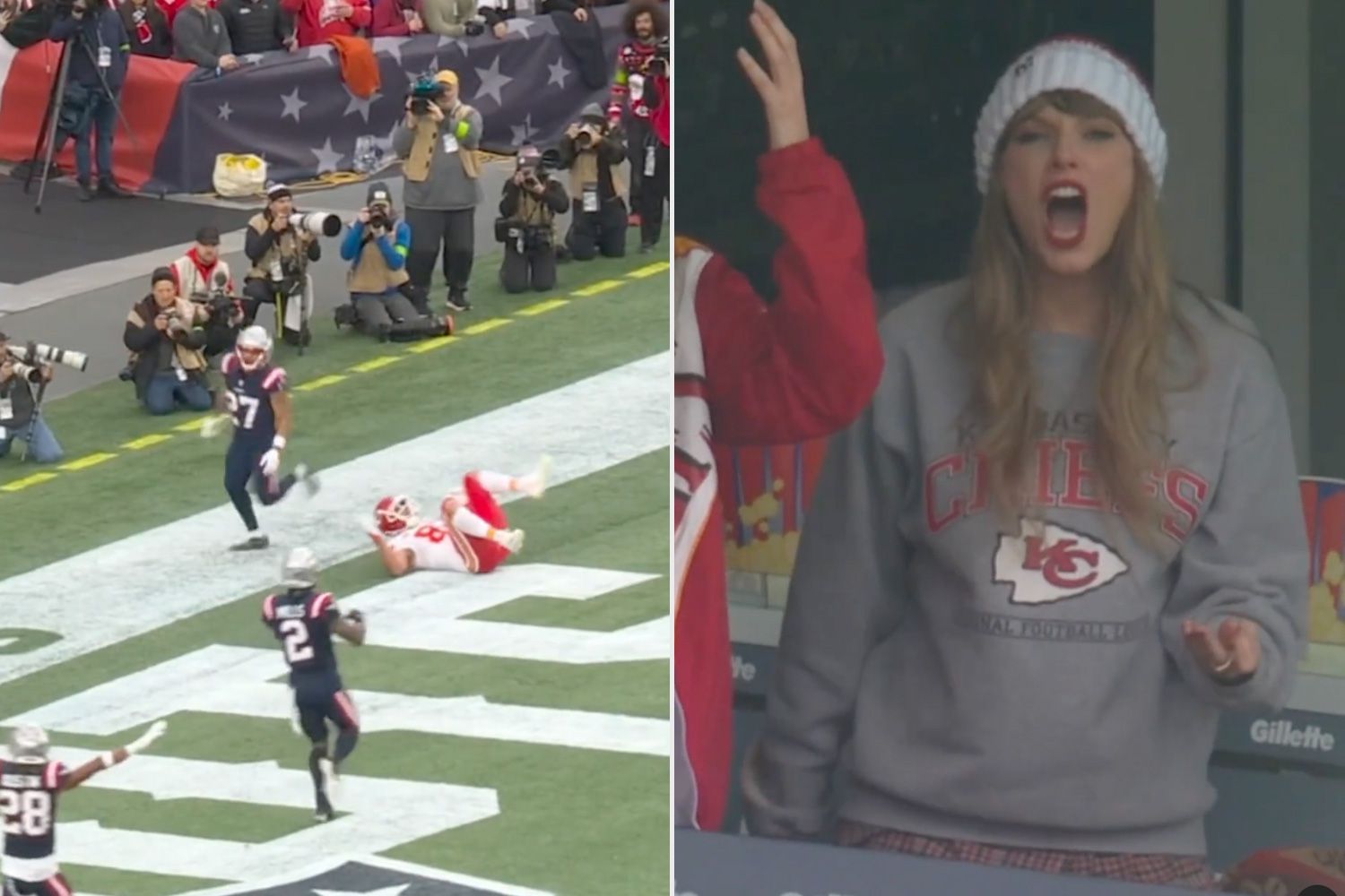 Taylor Swift's Outrage Over No-Call on Travis Kelce Play Sparks Internet Debate