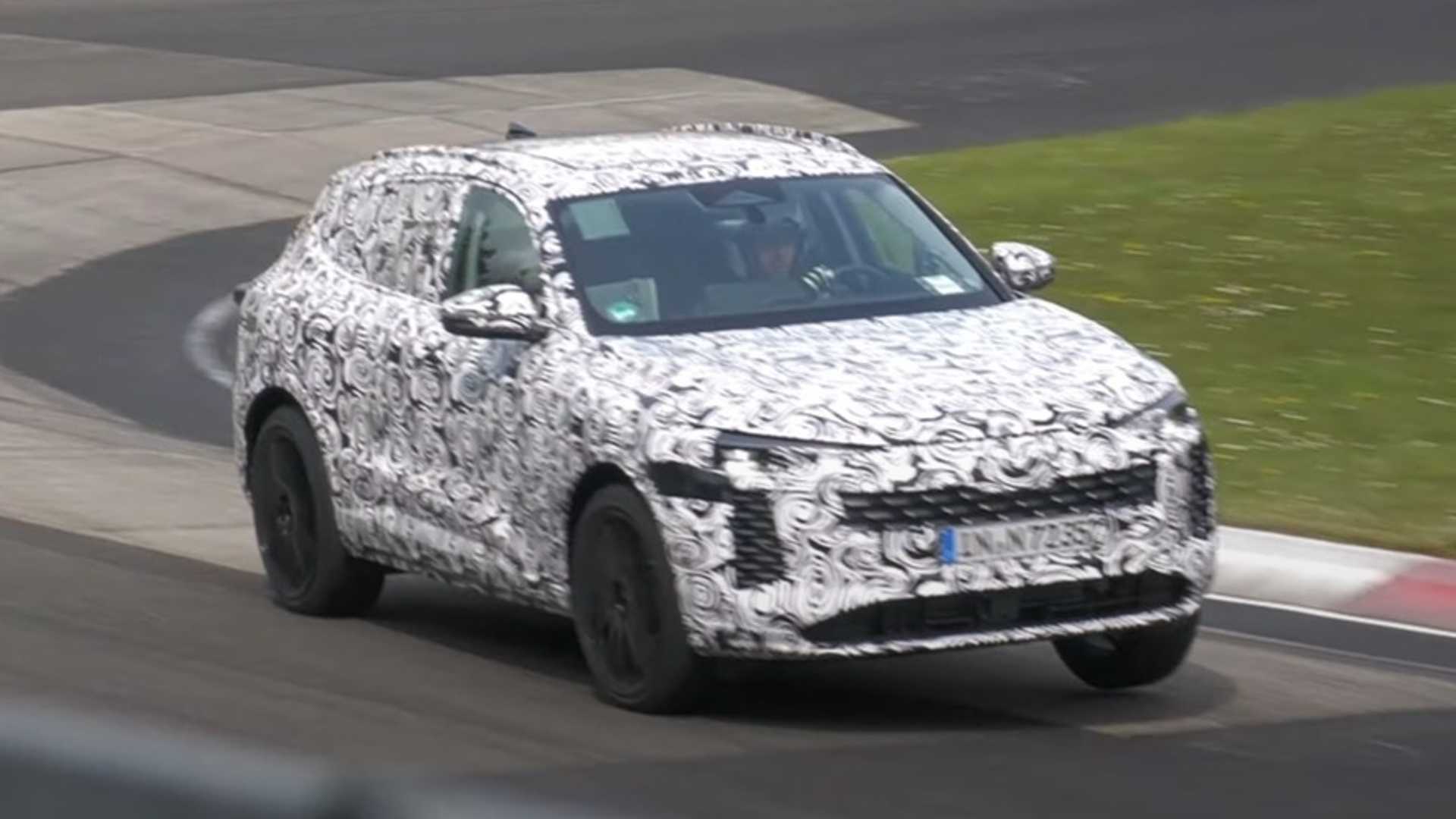 Sneak Peek: 2024 Audi Q5 and SQ5 Spotted Testing at Nurburgring.