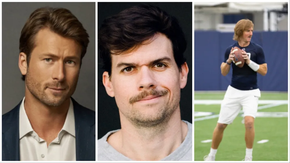 Featured image for "Eli Manning's 'Chad Powers' Character Gets Hulu Comedy Series Starring Glen Powell"