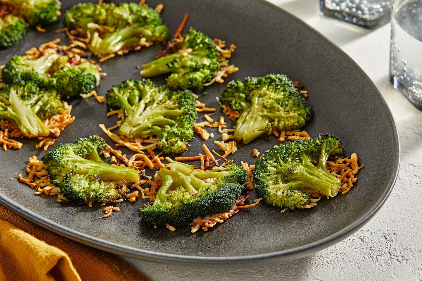 Featured image for "Golden Crispy Parmesan Roasted Broccoli Recipe"