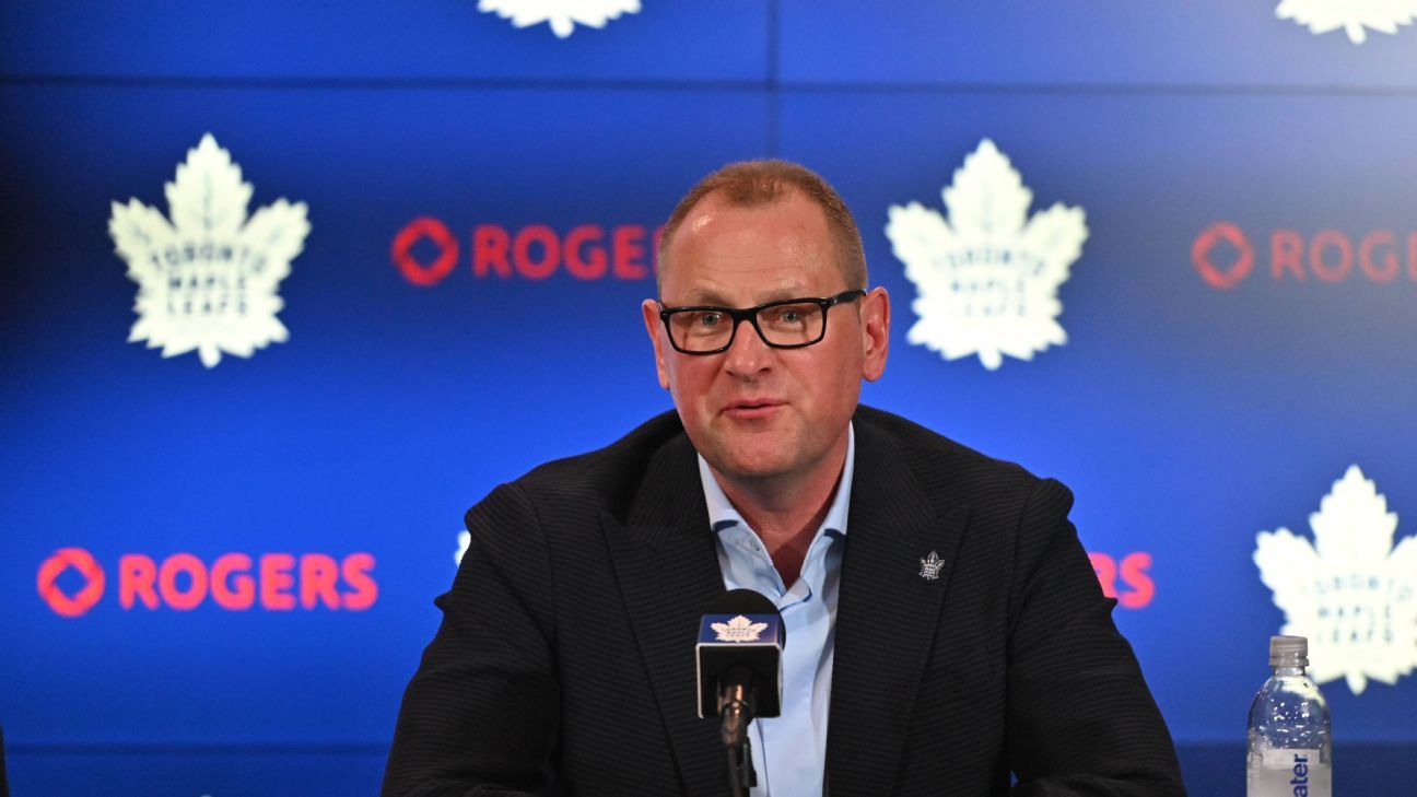 Featured image for "Leafs GM Brad Treliving prioritizes re-signing Auston Matthews"
