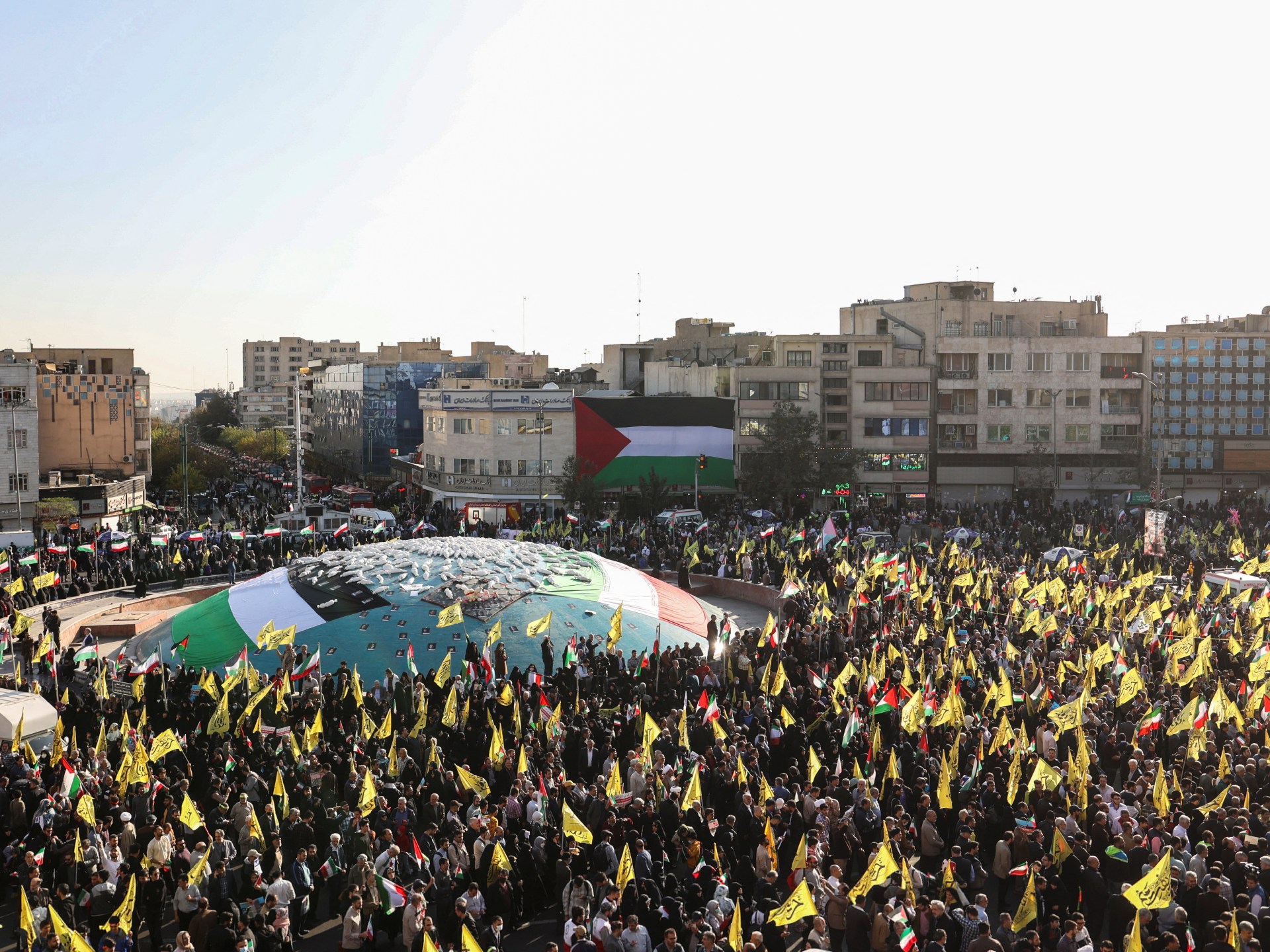 Iranians Unite in Mass Protests Against Gaza Deaths, Condemning Israel and US