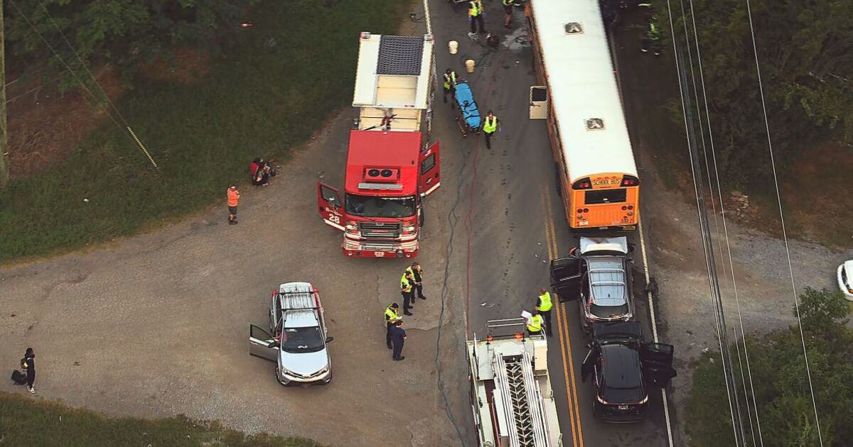 Multiple Injuries in School Bus and WeGo Bus Crash on Elm Hill Pike