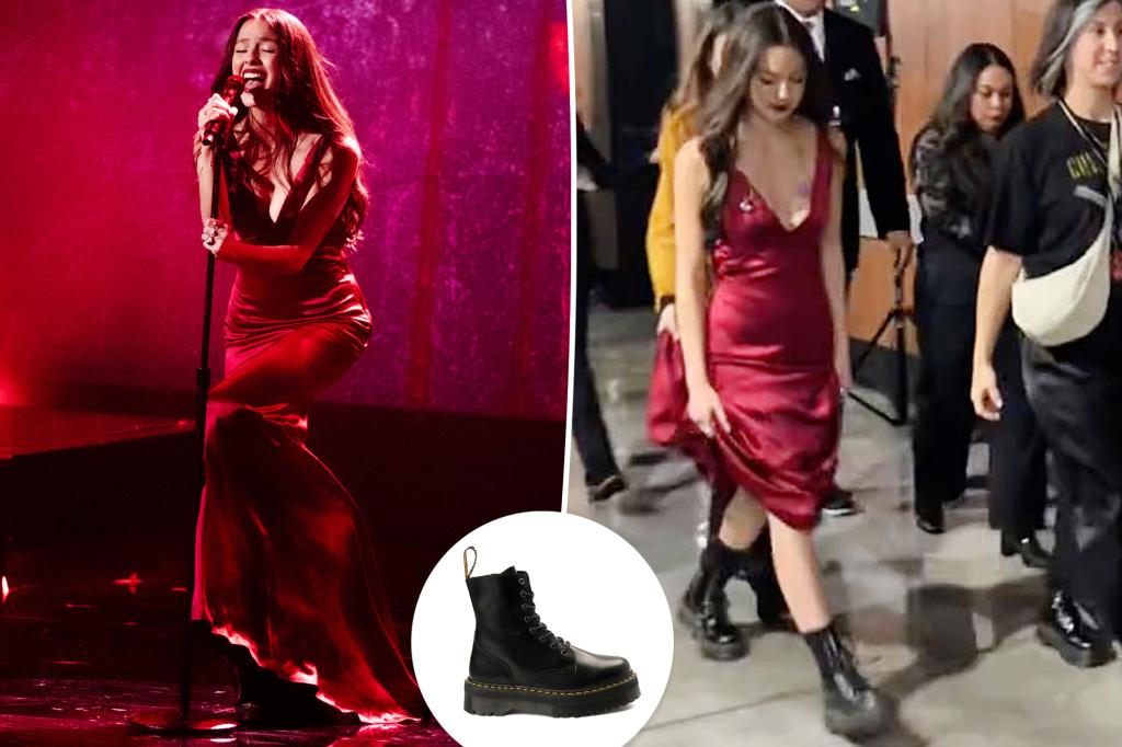 Featured image for "Olivia Rodrigo's Secret Dr. Martens Boots at Grammys 2024"