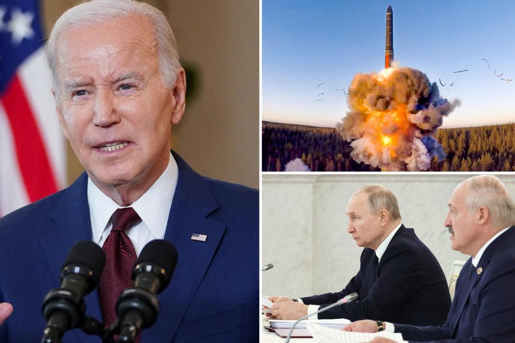 Russia Defends Nuclear Weapon Deployment in Belarus Against Biden's Criticism.
