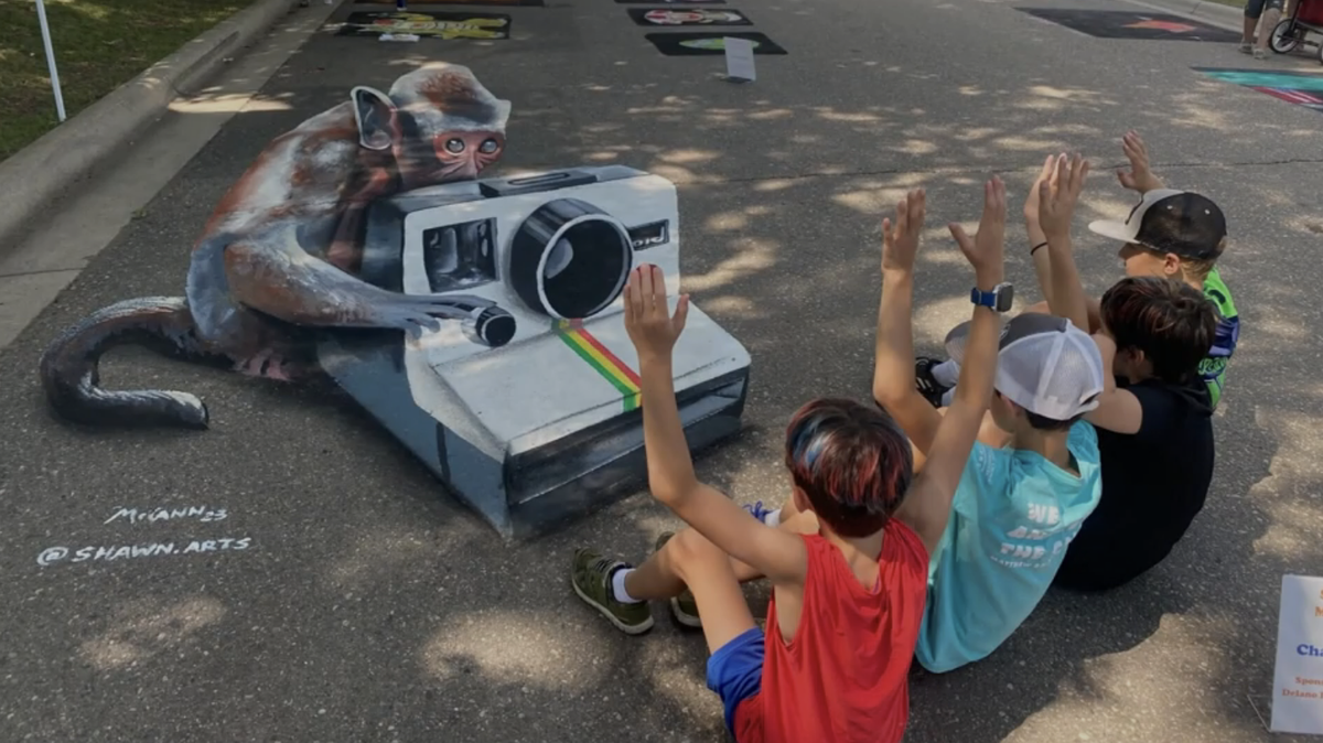 Spectacular 3D Chalk Art and Festivities Shine at Fourth of July Celebrations