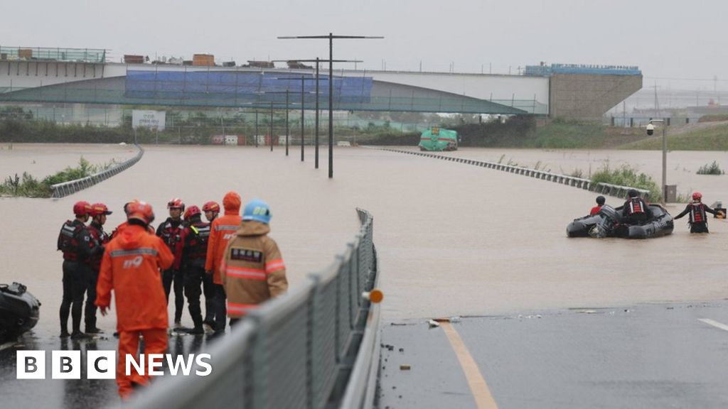 "Deadly South Korea Floods: Cars trapped, homes evacuated, and lives lost in torrential rain"