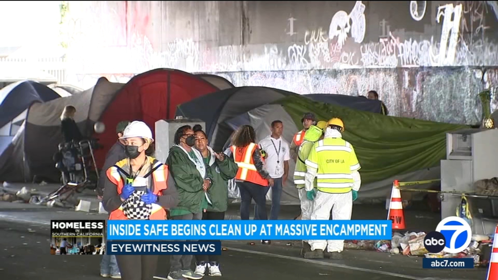 Featured image for "LA's Notorious Homeless Encampment Cleared, Relocating Residents"