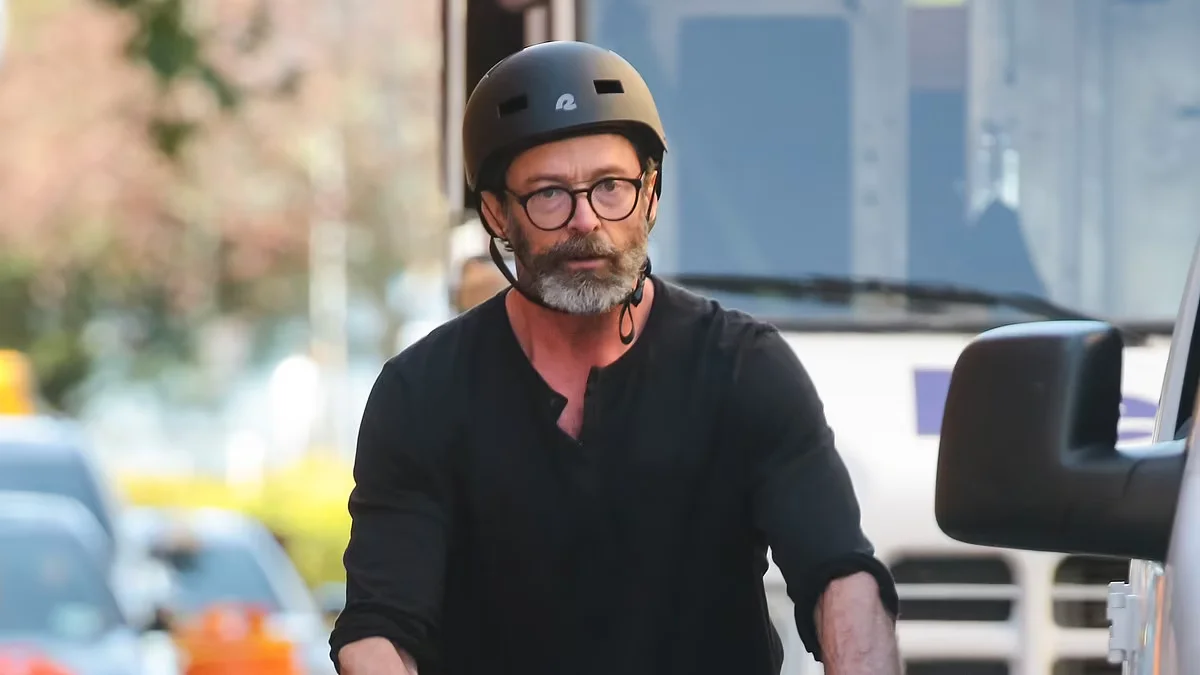 "Hugh Jackman's Solo Strolls and Bike Rides in NYC Amidst Personal Turmoil"