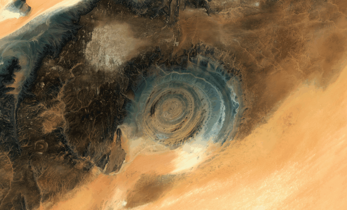 Featured image for Satellite Images Reveal the Secrets of the Eye of the Sahara