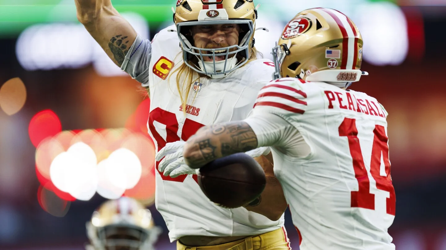 49ers' Kittle Active, Purdy Out; Mac Jones to Start vs. Falcons