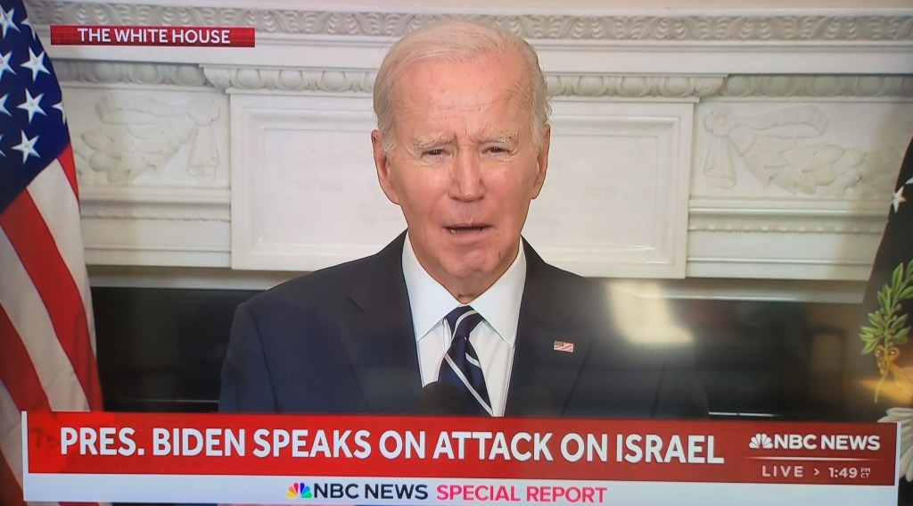 "Biden Condemns Hamas Attack on Israel, Pence Slams Trump and GOP Voices of Appeasement"