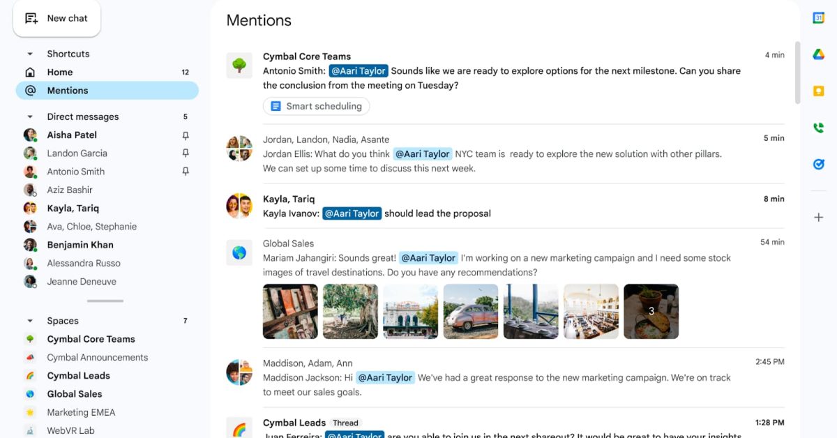 Featured image for "Google Chat's Revamped Design and Icon Now Available for Users"