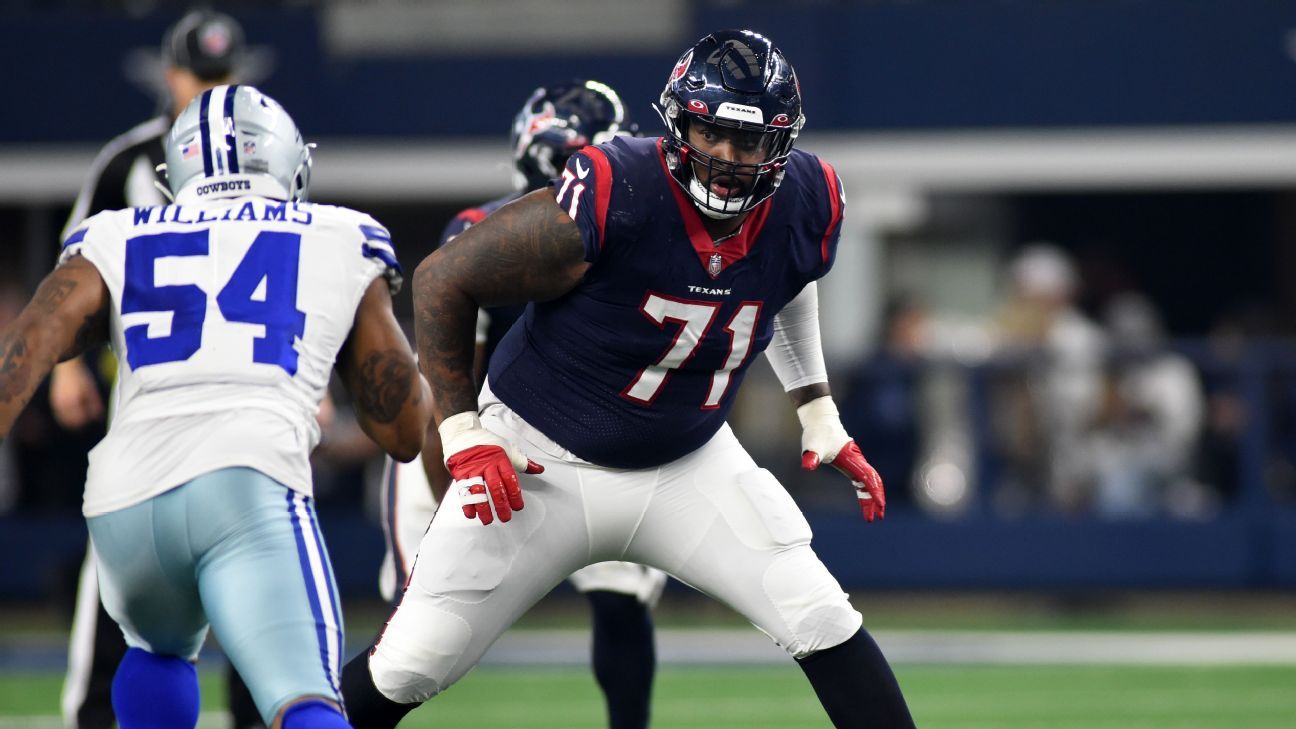 Featured image for Texans' Tytus Howard Faces Extended Absence Due to Hand Injury