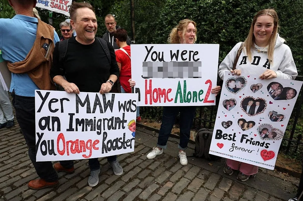 Featured image for Scottish Protest Signs and Reactions During Trump's Scotland Visit