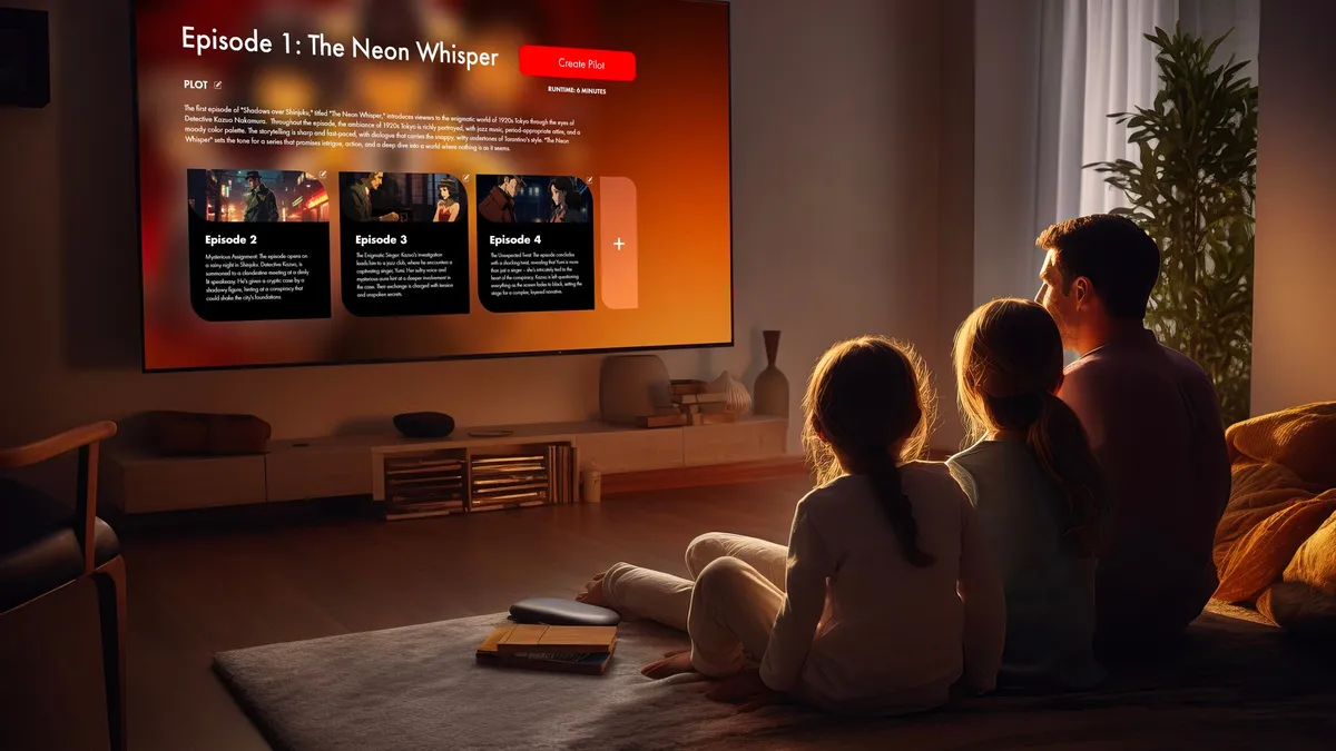 Featured image for "New AI Streaming Service Lets Viewers Create Custom TV Shows"