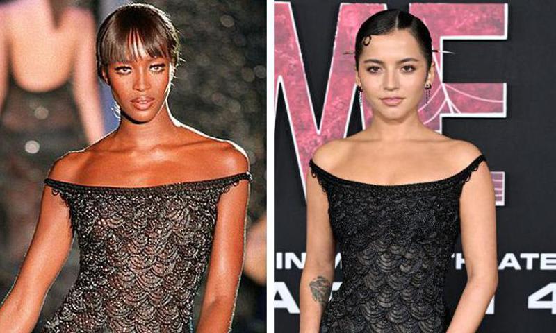 Featured image for "Isabela Merced Shines in Naomi Campbell's Dress at 'Madame Web' Premiere"