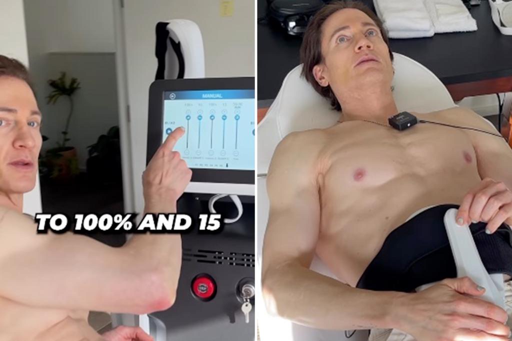 Billionaire Bryan Johnson Unveils Machine That Mimics 20,000 Sit-Ups for Anti-Aging.