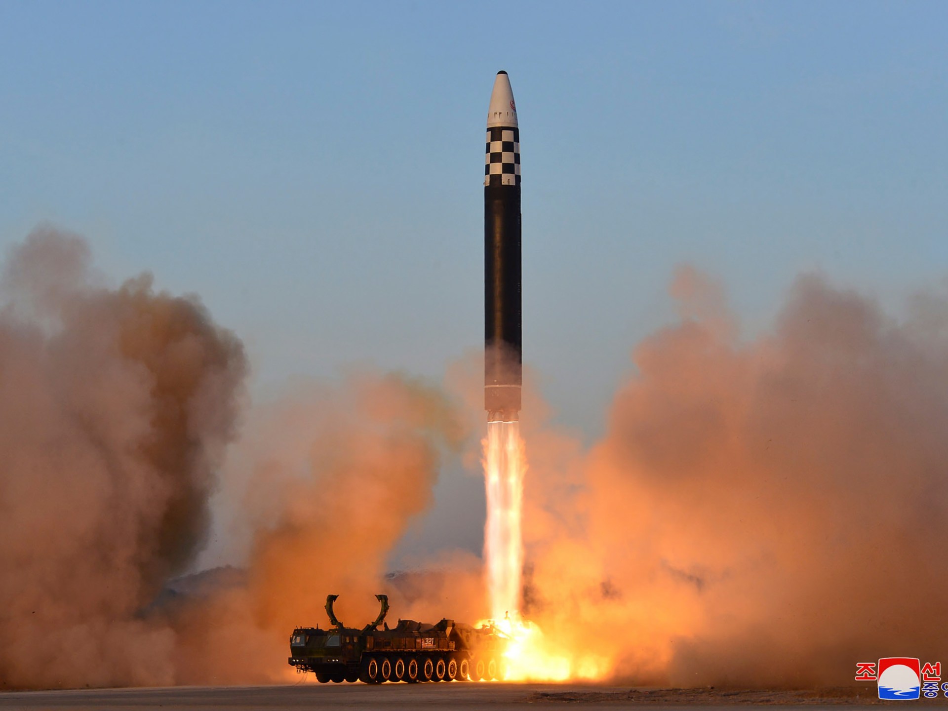 North Korea's Kim Jong Un oversees ICBM launch to strike fear and warn US and South Korea.