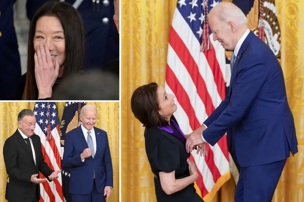 Biden Honors Springsteen, Louis-Dreyfus, and Artists at White House Ceremony.