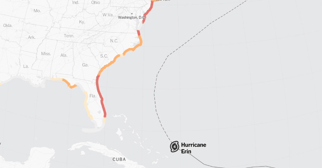 Featured image for Hurricane Erin: Threats and Evacuations Along the U.S. East Coast