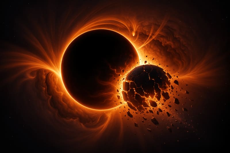 Featured image for The Fate of Matter Inside a Black Hole