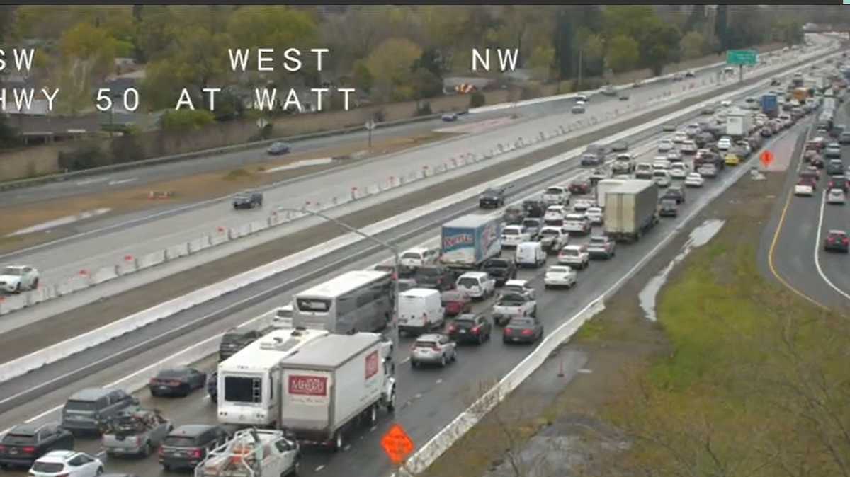 Featured image for Traffic Chaos on Highway 50 in Sacramento Due to Accidents and Construction