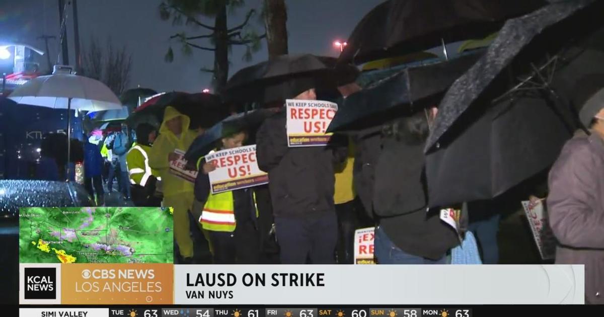 LAUSD schools shut down as 30,000 workers strike over pay.