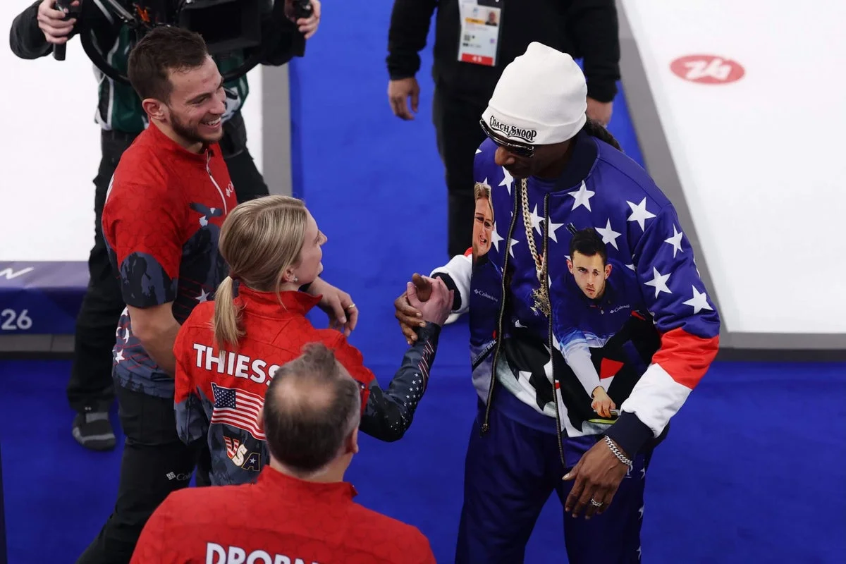 Snoop Dogg Drops In as U.S. Mixed Doubles Curling Sets Olympic Unbeaten Mark