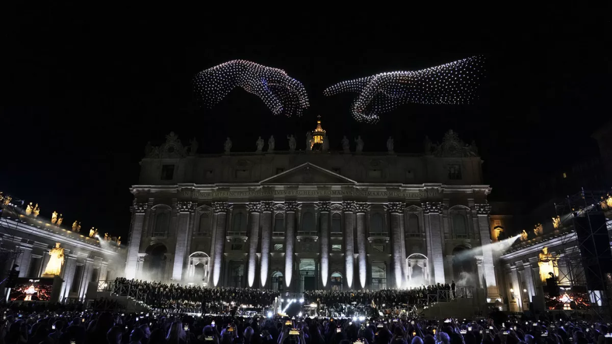 Featured image for Vatican Hosts Star-Studded 'Grace for the World' Concert with Drone Show