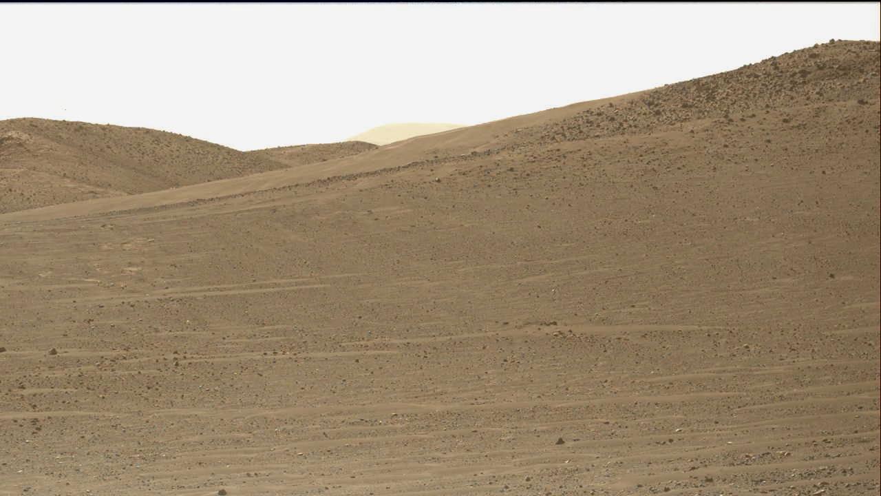 Perseverance's Mastcam-Z captures Ingenuity's 47th takeoff on Mars.