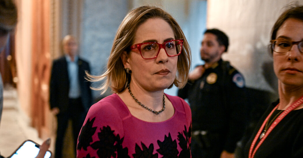 "Kyrsten Sinema's Fundraising Dilemma and Senate Re-election Decision"