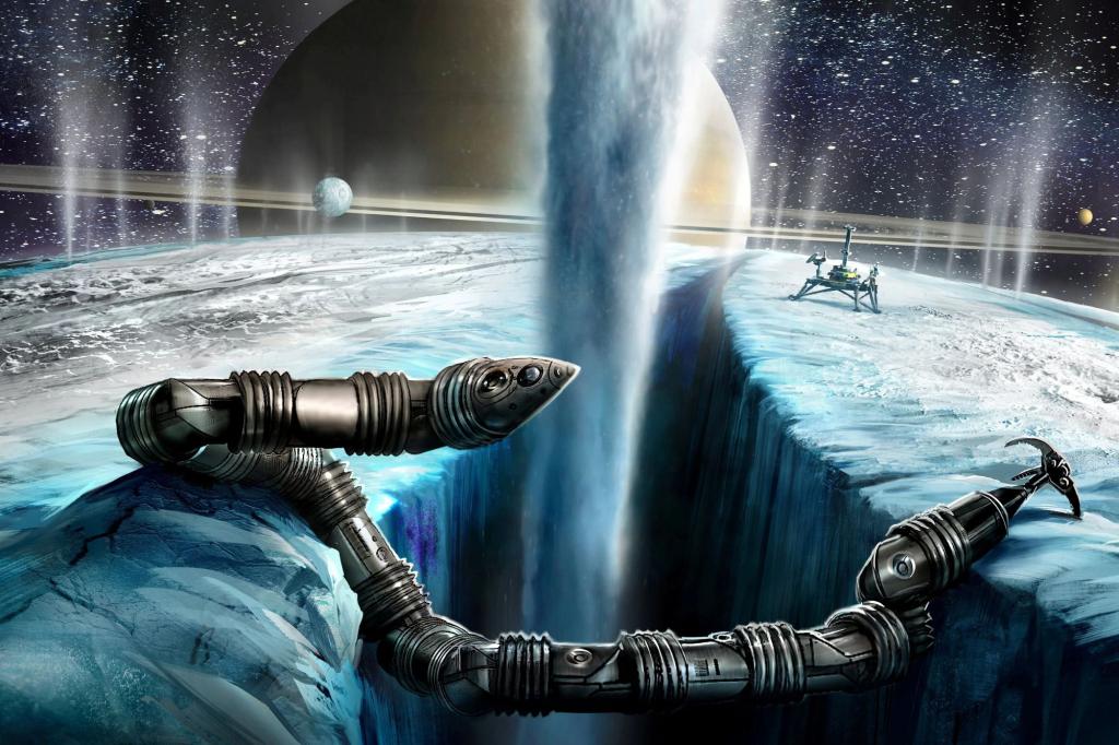 NASA's Snake Robot to Explore Saturn's Moon for Signs of Life