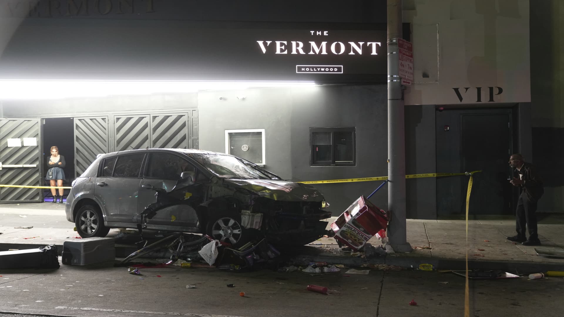 Featured image for 30 Injured as Car Hits Crowd Outside LA Nightclub, Driver Shot and Attacked