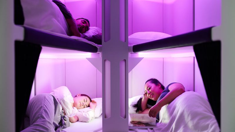 Featured image for Air New Zealand's Economy Bunk Beds Win Crystal Cabin Award for Aircraft Innovation.