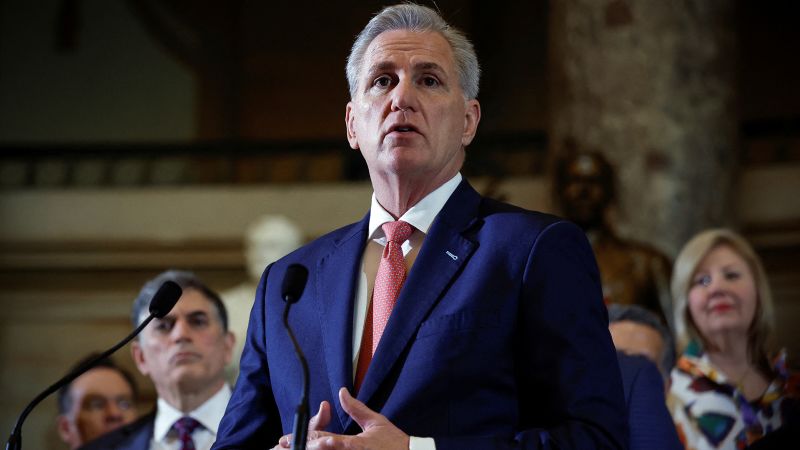McCarthy withholds support for gun control measures after Nashville shooting.