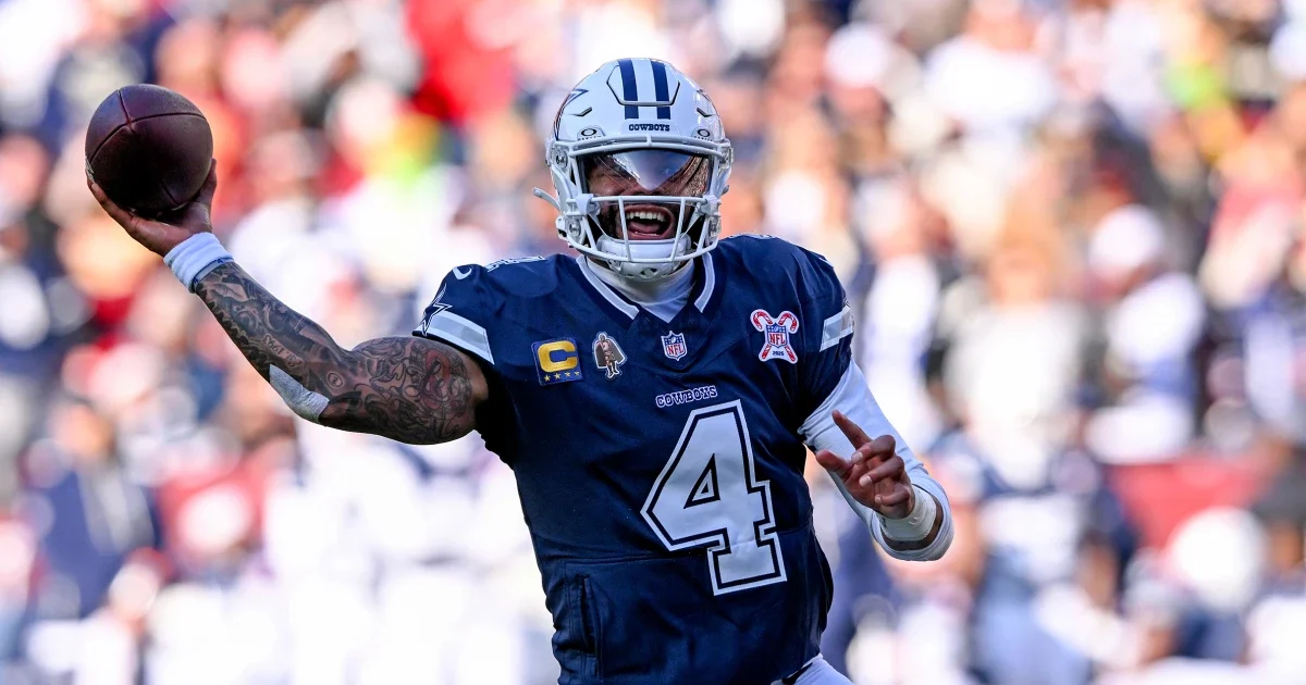 Prescott Leads Cowboys to Christmas Day Victory Over Commanders