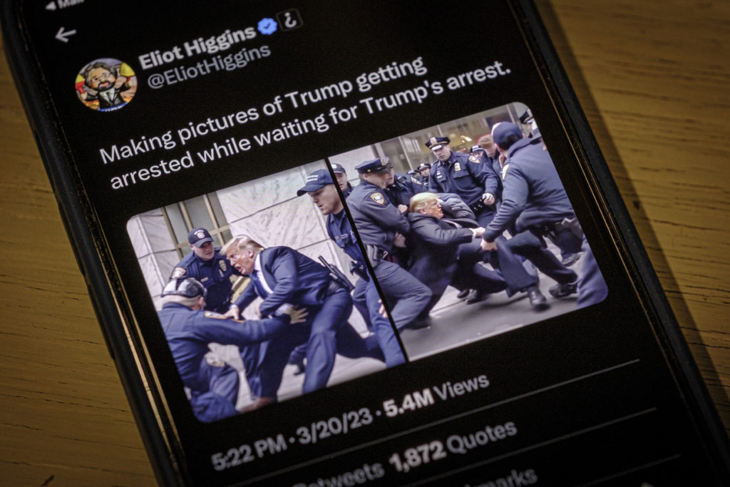 Featured image for The Dangerous Spread of Deepfake Images of Trump's Arrest.
