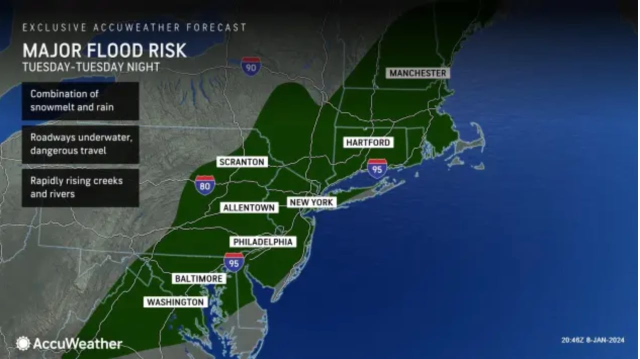"States Declare Emergencies as Powerful Winter Storms Bring Flooding and High Winds"
