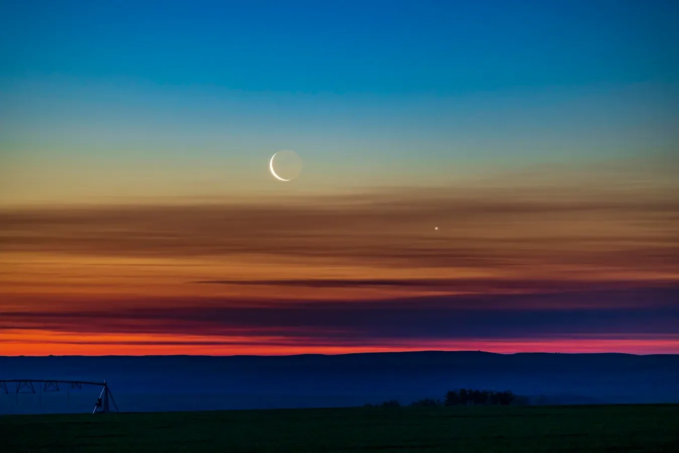 Best Time to View Friday Night’s Newborn Moon