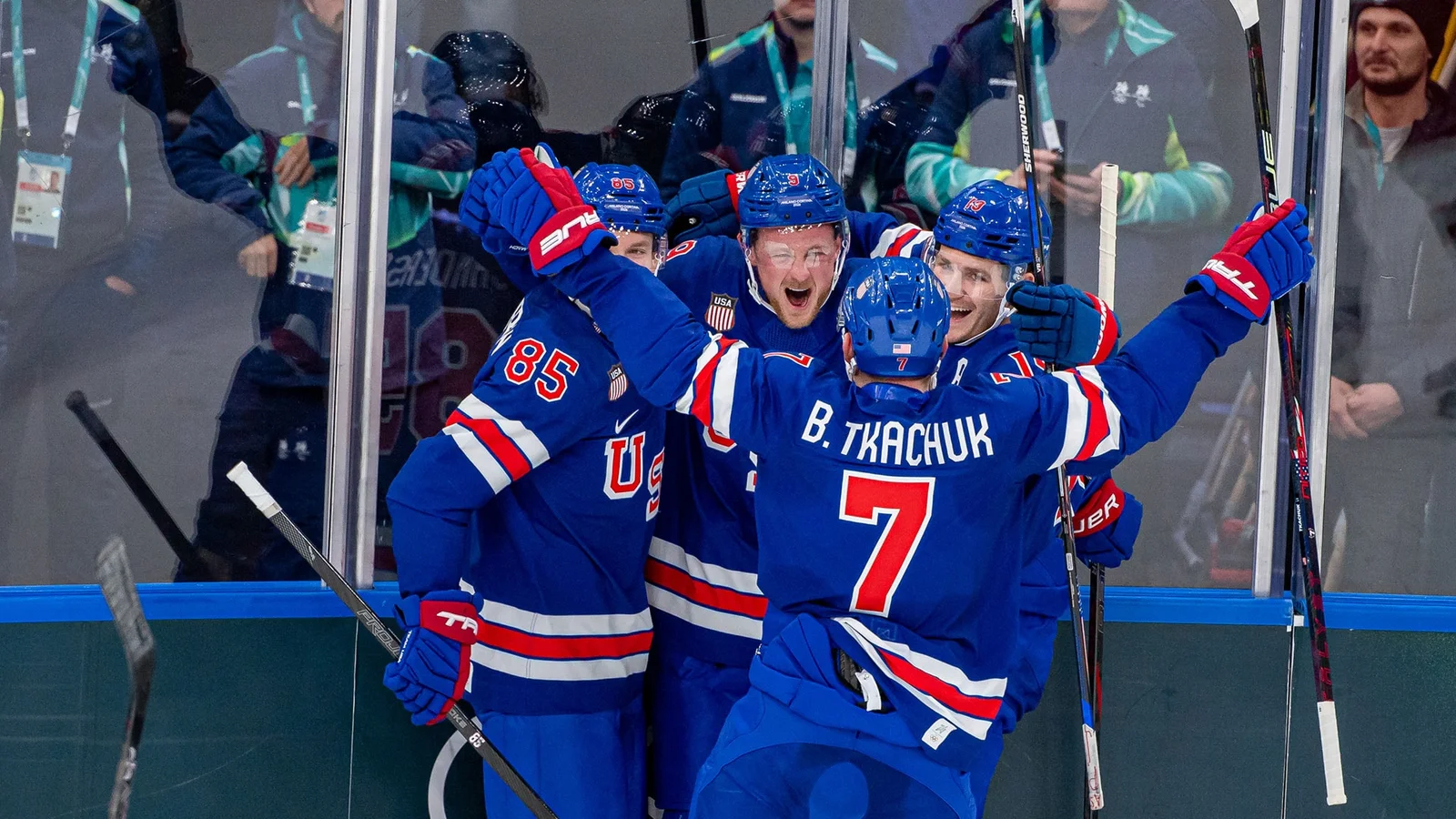 USA rallies to 6-3 win over Denmark, stays undefeated in Olympic hockey