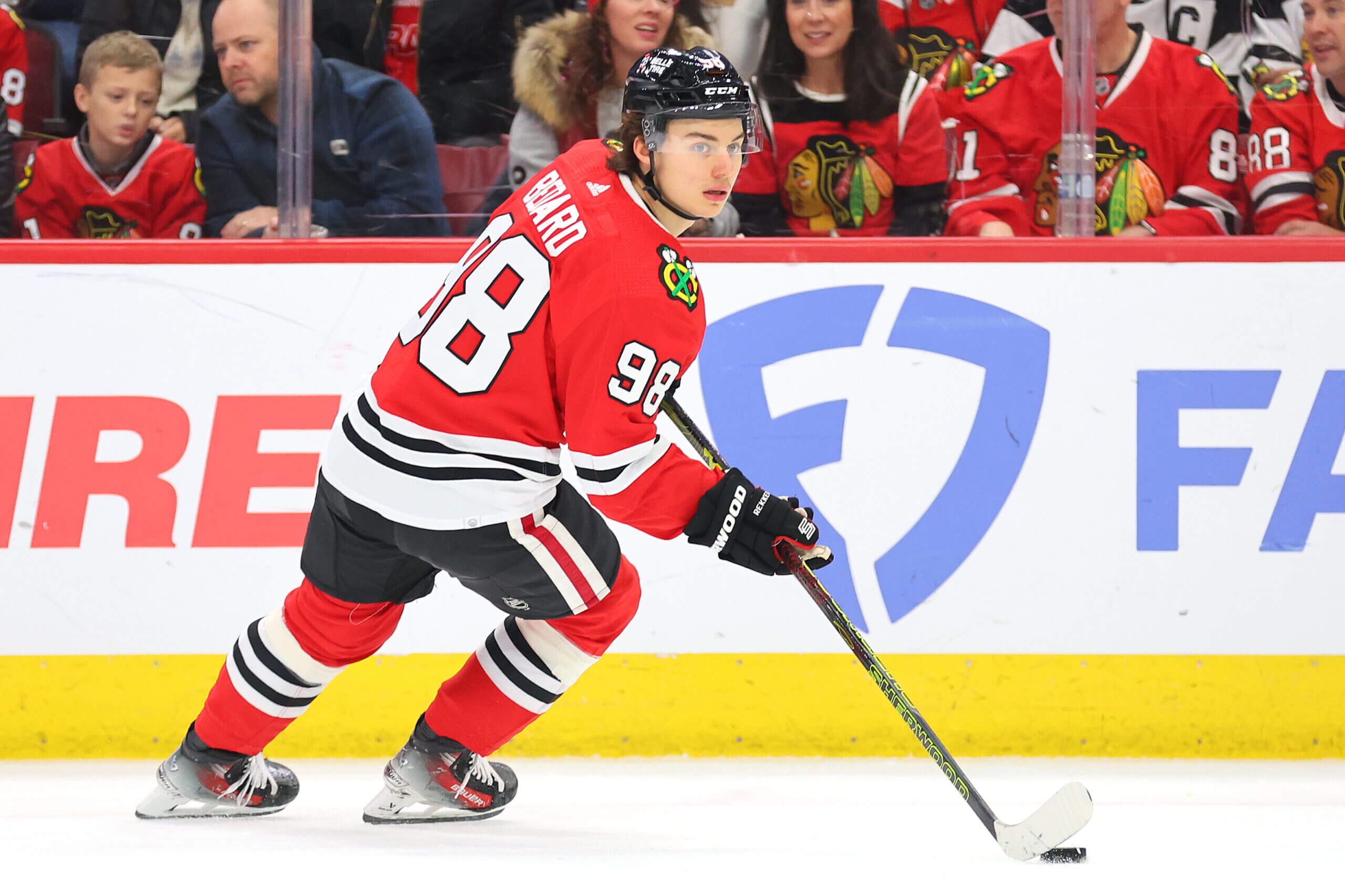 "Connor Bedard Makes Comeback for Blackhawks Against Penguins After Jaw Surgery"