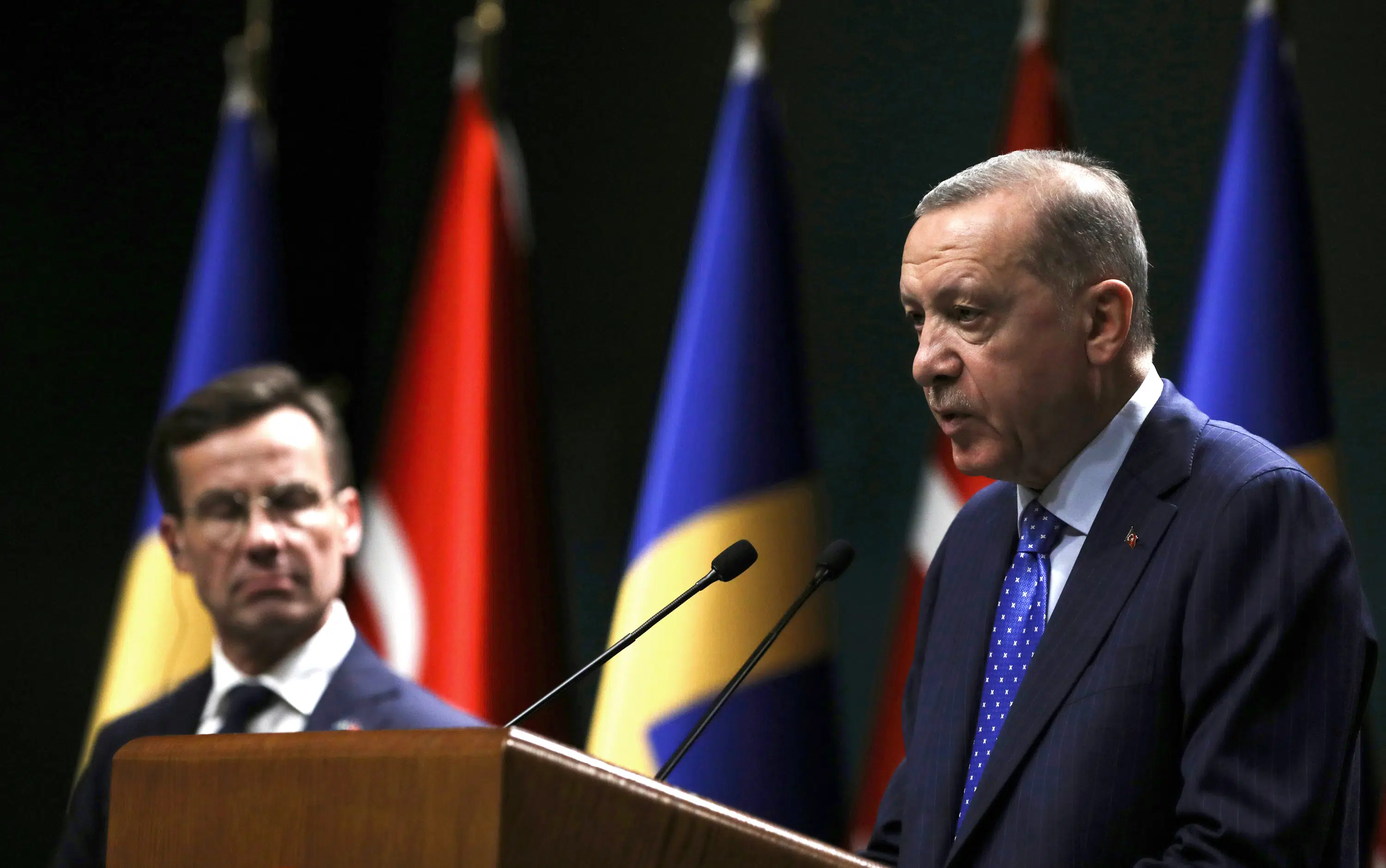 Erdogan rejects Sweden's NATO bid.