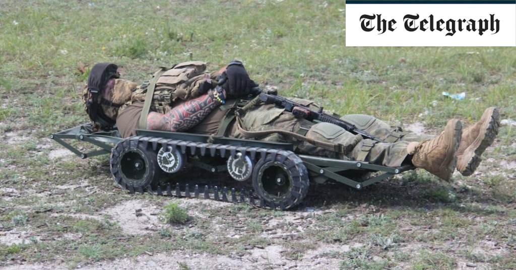 "Life-Saving Robot Stretcher Drone Soars Above Ukraine's Battlefields"